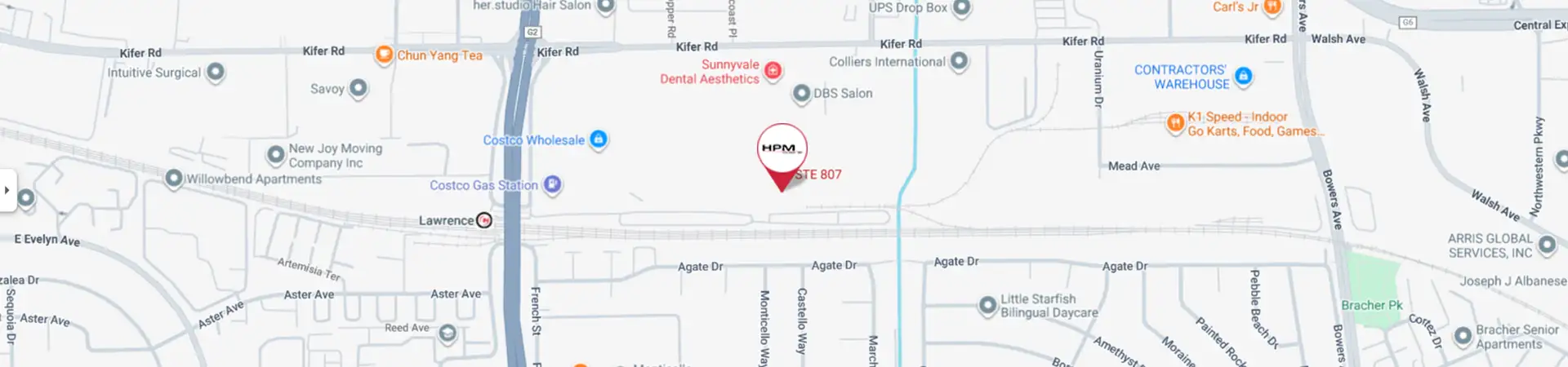 Map of HPM Systems, Inc. Office